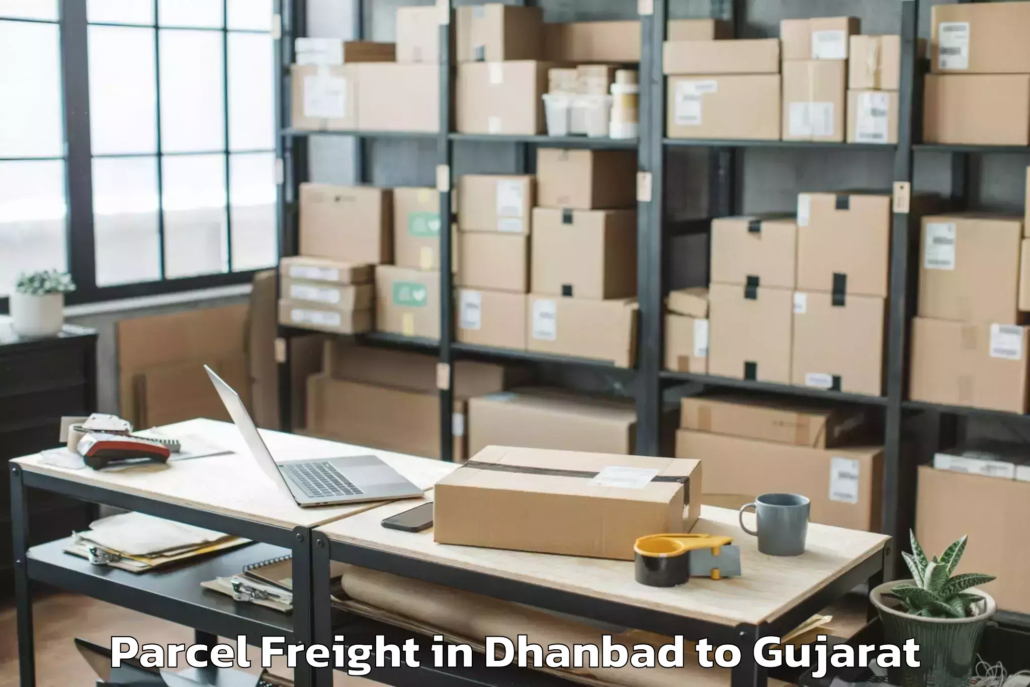 Trusted Dhanbad to Indrashil University Rajpur Parcel Freight